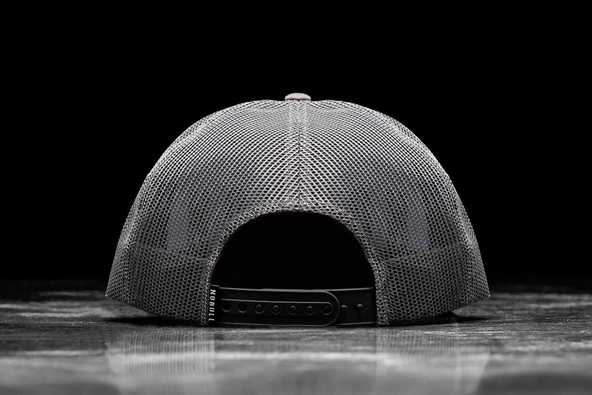 Nobull Flat-Brim Trucker Women's Hats Dark Grey | Australia (RF6528)